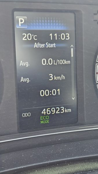Toyota Yaris cockpit view
